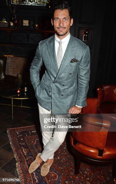 David Gandy attends the GQ Dinner co-hosted by Dylan Jones and Loyle Carner to celebrate London Fashion Week Men's June 2018 at Neptune At The...