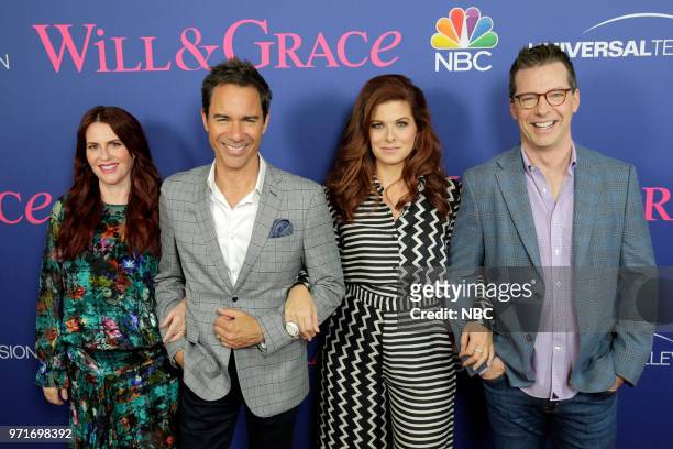 For Your Consideration Panel" -- Pictured: Megan Mullally, Eric McCormack, Debra Messing, Sean Hayes at Harmony Gold Preview House on June 9, 2018 --