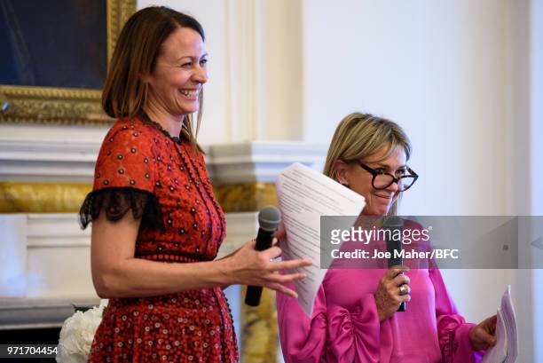 Caroline Rush and Sian Westerman at the London Fashion Week Men's British Fashion Council Fashion Forum at the The Ned on June 11, 2018 in London,...