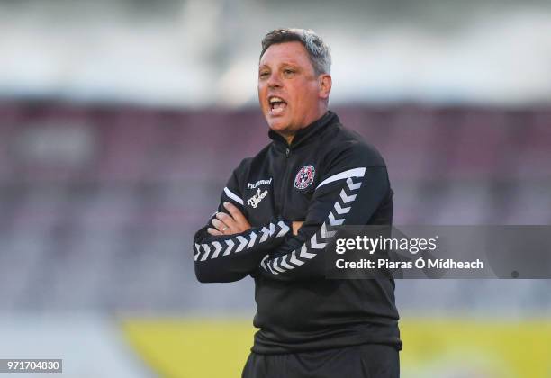 Dublin , Ireland - 8 June 2018; Bohemians manager Keith Long during the SSE Airtricity League Premier Division match between Bohemians and Derry City...