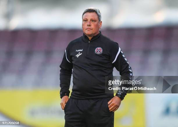 Dublin , Ireland - 8 June 2018; Bohemians manager Keith Long during the SSE Airtricity League Premier Division match between Bohemians and Derry City...