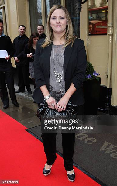 Jo Joyner attends Tesco Magazine Mum Of The Year Awards 2010 at The Waldorf Hilton Hotel on February 28, 2010 in London, England.
