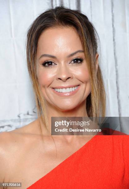 Actress and TV personality Brooke Burke visits Build Series to discuss Summer Slimdown Challenge at Build Studio on June 11, 2018 in New York City.