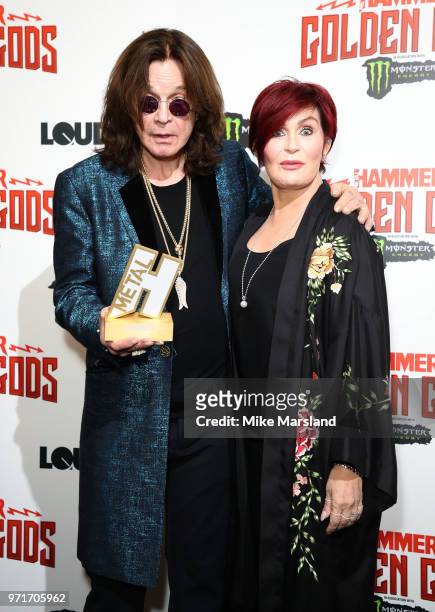 Ozzy Osbourne and Ozzy Osbourne attend the Metal Hammer Golden God Awards at Indigo at The O2 Arena on June 11, 2018 in London, England.