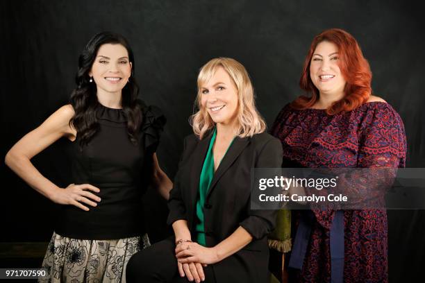 Dietland actresses Joy Nash, Julianna Margulies and director/producer Marti Noxon are photographed for Los Angeles Times on May 21, 2018 in New York...