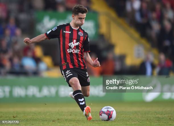 Dublin , Ireland - 8 June 2018; Eoghan Stokes of Bohemians during the SSE Airtricity League Premier Division match between Bohemians and Derry City...