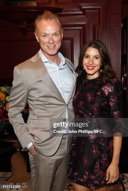 Gary and Lauren Kemp attend the GQ Dinner co-hosted by Loyle Carner during London Fashion Week Men's June 2018 at the The Principal London on June...