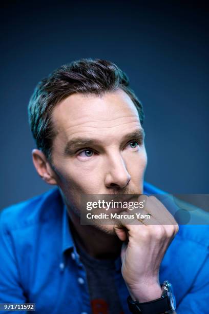 Actor Benedict Cumberbatch is photographed for Los Angeles Times on April 25, 2018 in West Hollywood, California. PUBLISHED IMAGE. CREDIT MUST READ:...