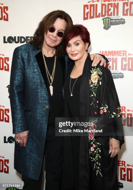 Ozzy Osbourne and Ozzy Osbourne attend the Metal Hammer Golden God Awards at Indigo at The O2 Arena on June 11, 2018 in London, England.