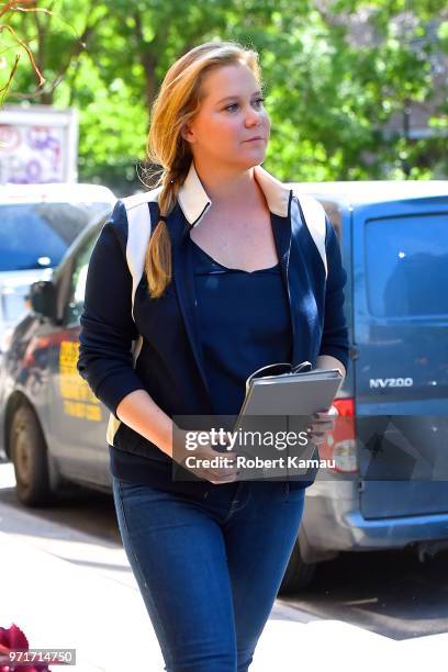 Amy Schumer is seen in Manhattan on June 11, 2018 in New York City.