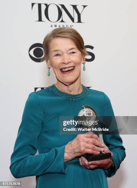 Glenda Jackson poses in the 72nd Annual Tony Awards Press Room at 3 West Club on June 10, 2018 in New York City.