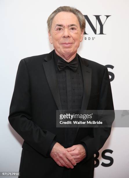 Andrew Lloyd Webber poses in the 72nd Annual Tony Awards Press Room at 3 West Club on June 10, 2018 in New York City.