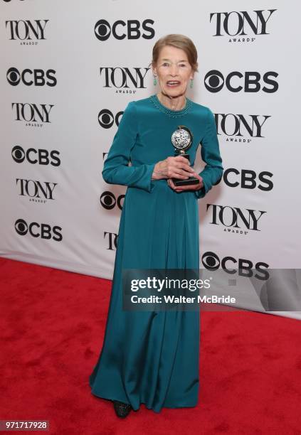 Glenda Jackson poses in the 72nd Annual Tony Awards Press Room at 3 West Club on June 10, 2018 in New York City.