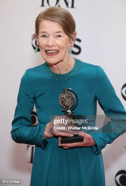 Glenda Jackson poses in the 72nd Annual Tony Awards Press Room at 3 West Club on June 10, 2018 in New York City.