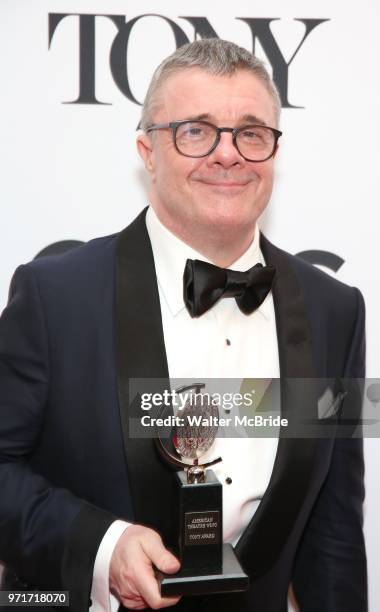 Nathan Lane poses in the 72nd Annual Tony Awards Press Room at 3 West Club on June 10, 2018 in New York City.