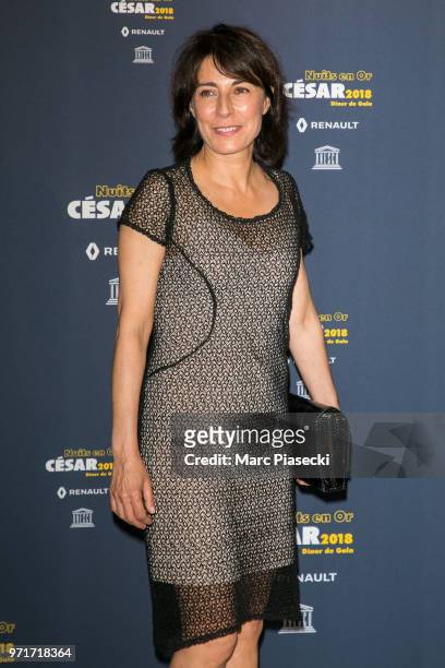 Actress Maryline Canto attends the 'Les Nuits En Or 2018' dinner gala at UNESCO on June 11, 2018 in Paris, France.