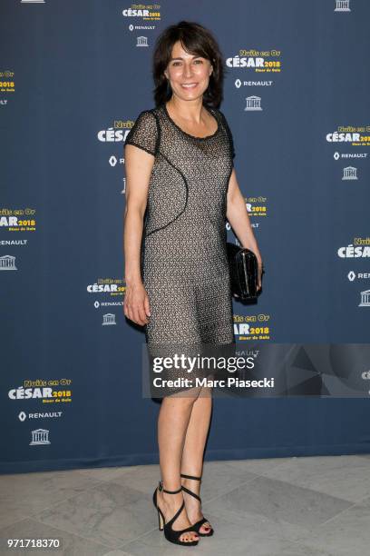 Actress Maryline Canto attends the 'Les Nuits En Or 2018' dinner gala at UNESCO on June 11, 2018 in Paris, France.