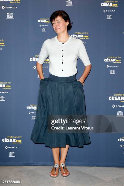 Marianne Denicourt attends "Les Nuits en Or 2018" at UNESCO on June 11, 2018 in Paris, France.