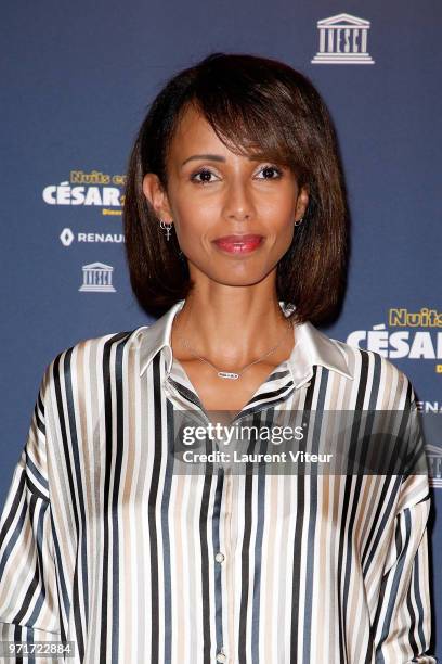 Sonia Rolland attends "Les Nuits en Or 2018" at UNESCO on June 11, 2018 in Paris, France.