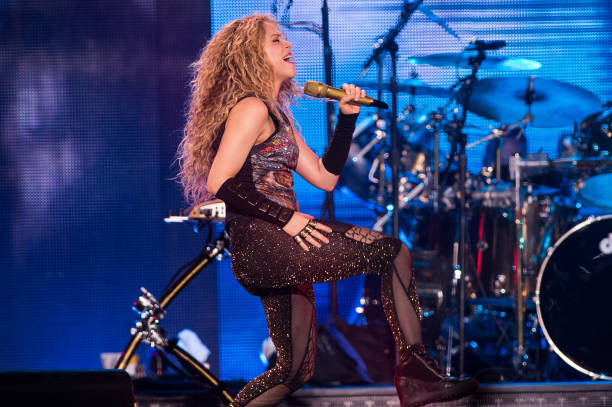 Shakira performs during the El Dorado World Tour at The O2 Arena on June 11, 2018 in London, England.