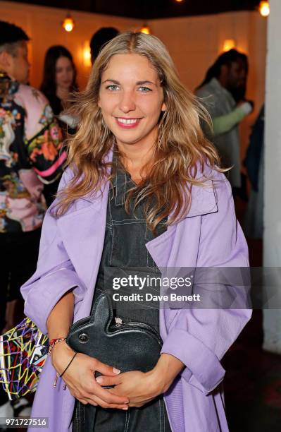 Marta Jakubowski attends the Fashion East and Bistrotheque private dinner celebrating the close of London Fashion Week Men's at Bistrotheque on June...