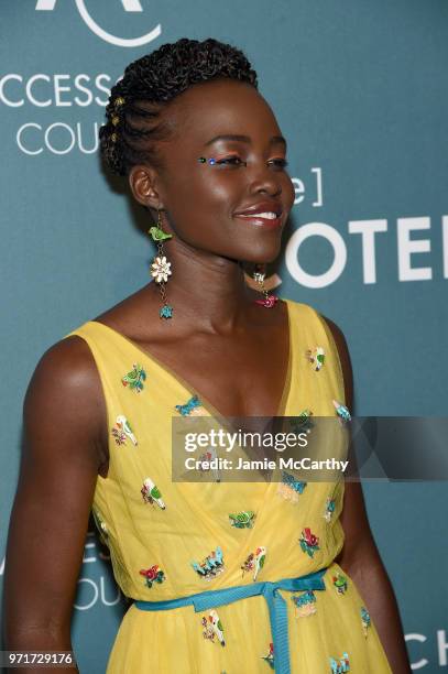 Lupita Nyong'o attends the 22nd Annual Accessories Council ACE Awards at Cipriani 42nd Street on June 11, 2018 in New York City.