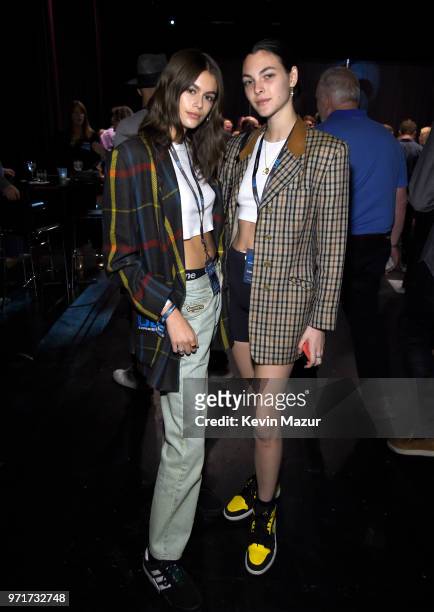 Kaia Gerber and Vittoria Ceretti attend SiriusXMÕs private concert with U2 at The Apollo Theater as the band takes a one night detour fromÊthe...