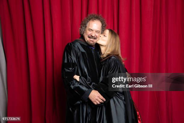 Matt Chesæe and Jodie Foster pose for a photo at AFI's Conservatory Commencement Ceremony at TCL Chinese Theatre on June 11, 2018 in Hollywood,...