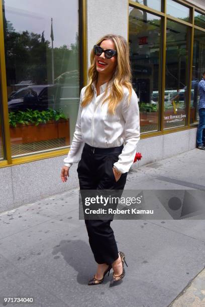 Annabelle Wallis seen out and about in Manhattan on June 11, 2018 in New York City.