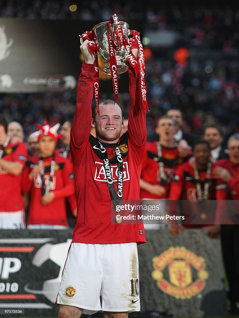 Carling Cup Final Aston Villa v Manchester United