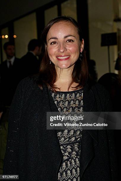 Camila Raznovich attends the Missoni Milan Fashion Week Autumn/Winter 2010 show on February 28, 2010 in Milan, Italy.