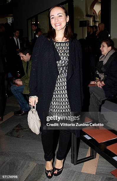 Camila Raznovich attends the Missoni Milan Fashion Week Autumn/Winter 2010 show on February 28, 2010 in Milan, Italy.