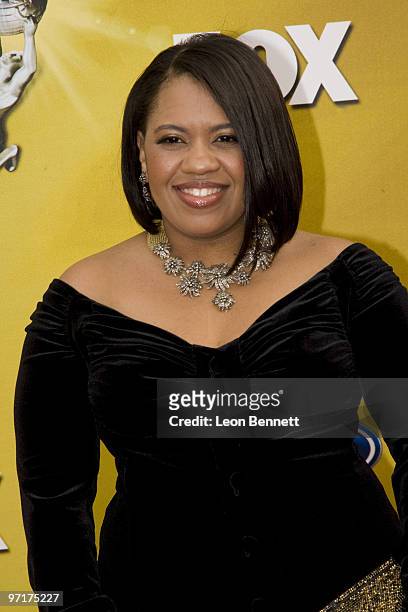 Chandra Wilson arrives at The Shrine Auditorium on February 26, 2010 in Los Angeles, California.