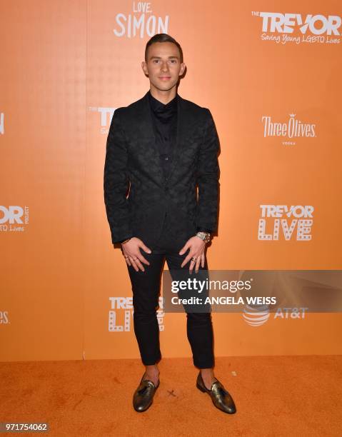 Olympic athlete Adam Rippon attends The Trevor Project's TrevorLIVE New York at Cipriani Wall Street on June 11, 2018 in New York City.