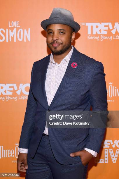 Producer Justin Simien attends The Trevor Project TrevorLIVE NYC at Cipriani Wall Street on June 11, 2018 in New York City.