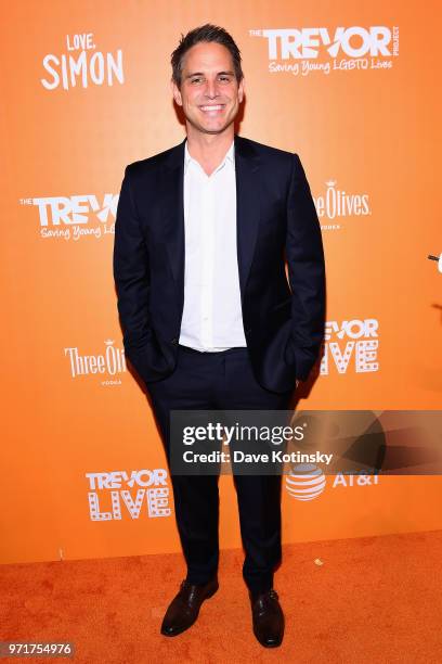 Writer, director, producer and Hero Award Honoree Greg Berlanti attends The Trevor Project TrevorLIVE NYC at Cipriani Wall Street on June 11, 2018 in...