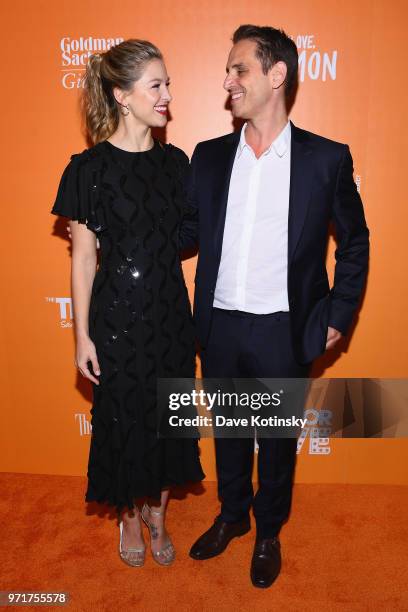 Melissa Benoist and Greg Berlanti attend The Trevor Project TrevorLIVE NYC at Cipriani Wall Street on June 11, 2018 in New York City.