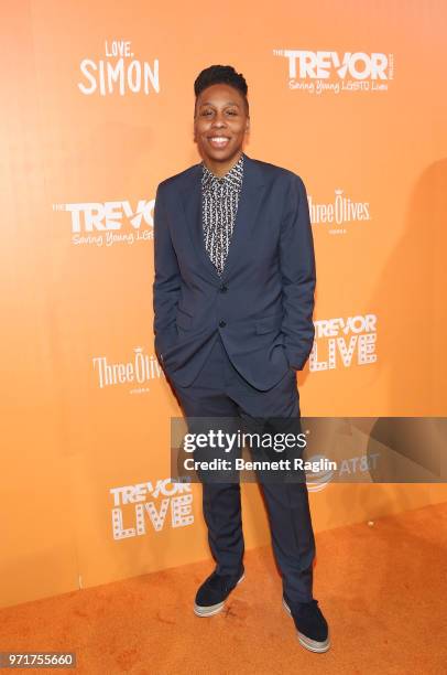 Actress Lena White attends the 2018 TrevorLIVE Gala at Cipriani Wall Street on June 11, 2018 in New York City.