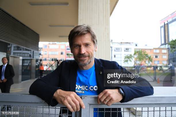 Danish actor, producer and screenwriter Nikolaj Coster-Waldau attends the 'Comic Con Colombia 2018' fair at Corferias Convention Center in Bogota,...