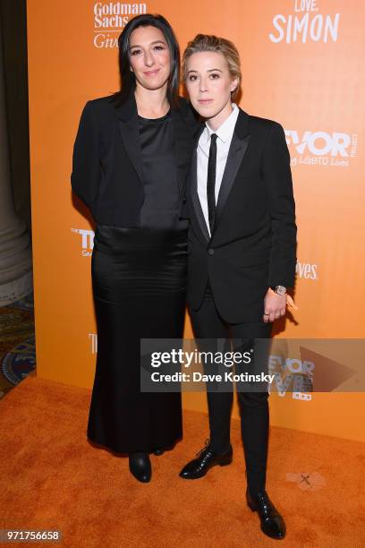 Ali Adler and Member at Large of The Trevor Project Sophie Watts attends The Trevor Project TrevorLIVE NYC at Cipriani Wall Street on June 11, 2018...