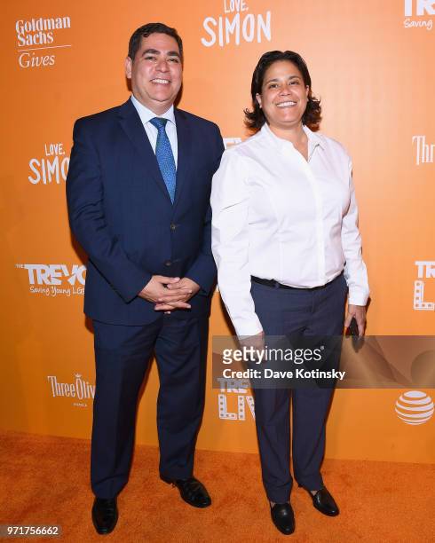 Co-Vice Chair of the Board for The Trevor Project Gina Munoz attends The Trevor Project TrevorLIVE NYC at Cipriani Wall Street on June 11, 2018 in...