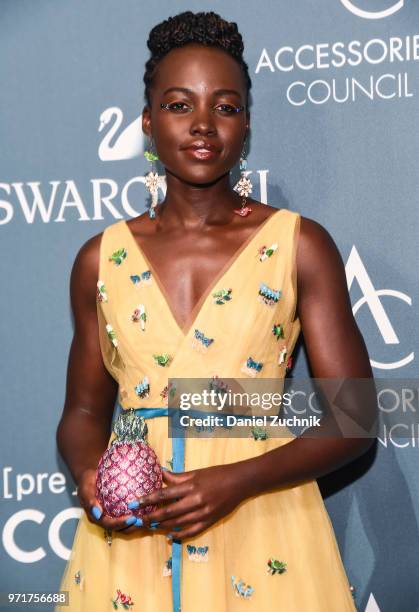 Lupita Nyong'o attends the 22nd Annual Accessories Council ACE Awards at Cipriani 42nd Street on June 11, 2018 in New York City.