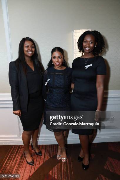 Alexis Jones, Aisha Rajput and N'dea Hallett during the Prep for Prep Lilac Ball, Celebrating 40 Years Of Launching Leaders on June 11, 2018 in New...