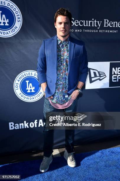 Josh Henderson attends the Fourth Annual Los Angeles Dodgers Foundation Blue Diamond Gala at Dodger Stadium on June 11, 2018 in Los Angeles,...