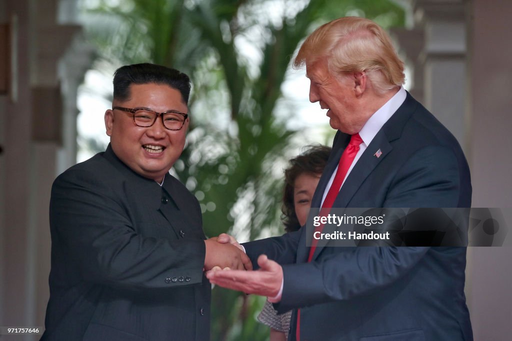 U.S. President Trump Meets North Korean Leader Kim Jong-un During Landmark Summit In Singapore