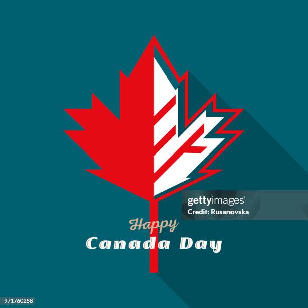 happy canada day - canada day stock illustrations