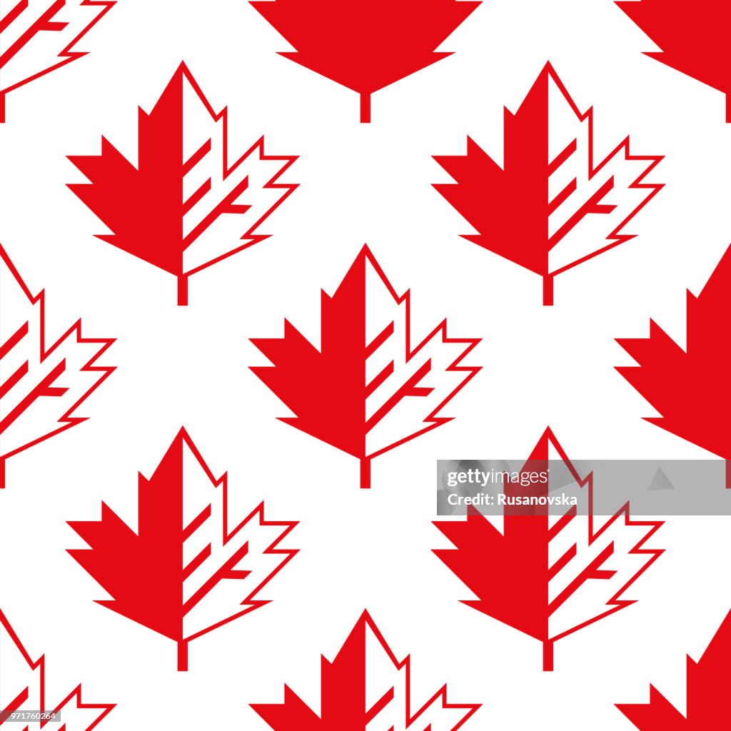 Canada Patterns Canadian Seamless Pattern High-Res Vector Graphic - Getty Images