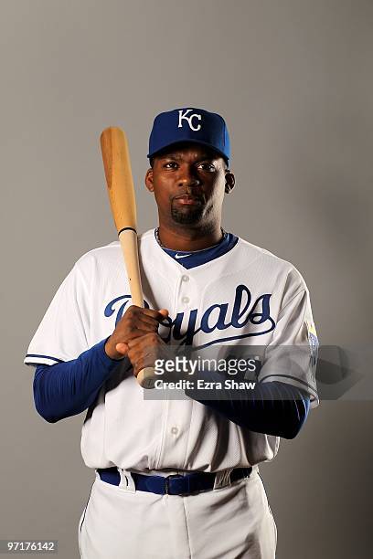 Wilson Betemit of the Kansas City Royals poses during photo media day at the Royals spring training complex on February 26, 2010 in Surprise, Arizona.