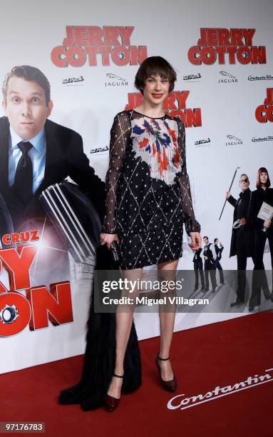 Christiane Paul attend the German premiere of 'Jerry Cotton' on February 28, 2010 in Munich, Germany.