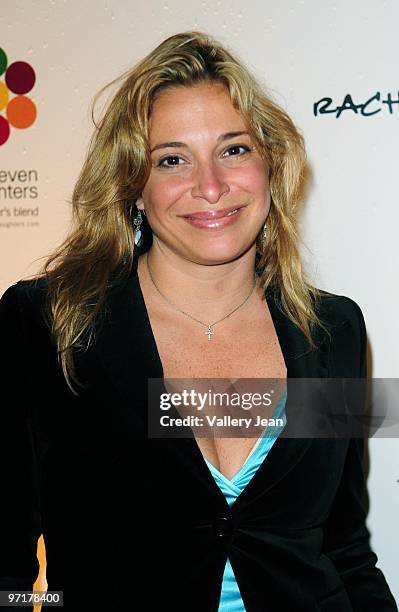Donatella Arpaia attends Rachael Ray's Late night SOBE soundcheck party at Raleigh Hotel on February 27, 2010 in Miami Beach, Florida.